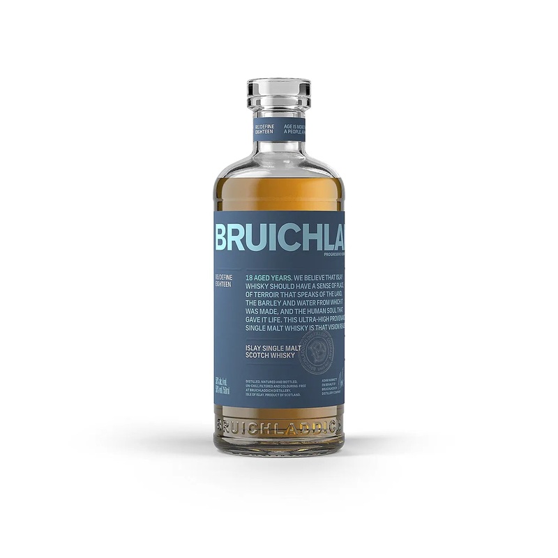 Bruichladdich Single Malt Scotch Whisky Re/Define Eighteen 18 Year Old 100 Proof 750ml