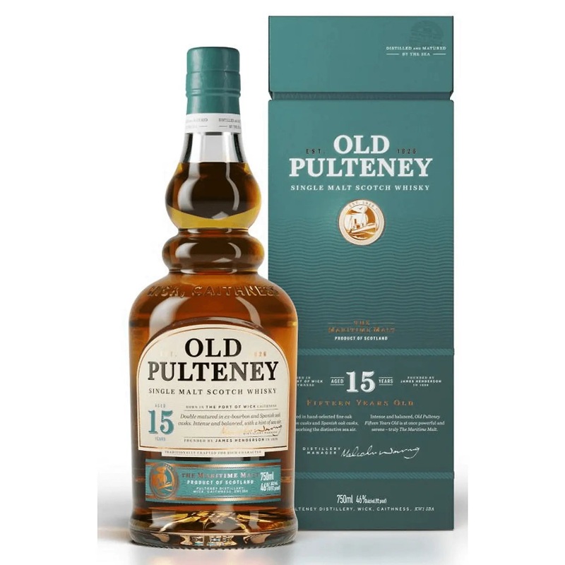 Old Pulteney 15 Year Old Single Malt Scotch Whisky 750ml