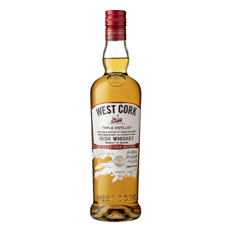 West Cork Blended Irish Whiskey Bourbon Cask Matured 80 Proof 750ml