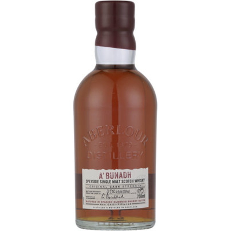 Aberlour A’Bunadh Single Malt Scotch Whisky, Matured In Spanish Oloroso Sherry Butts, 121.8 Proof, 750ml