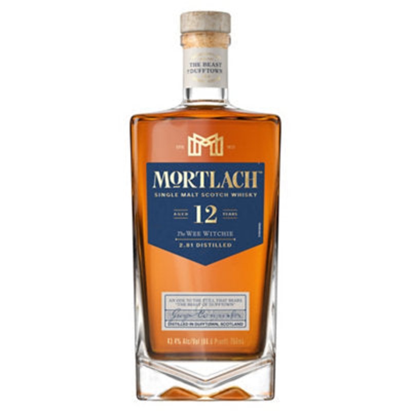 Mortlach 12 Year Old Single Malt Scotch Whisky “The Wee Witchie” 86.8 Proof 750ml