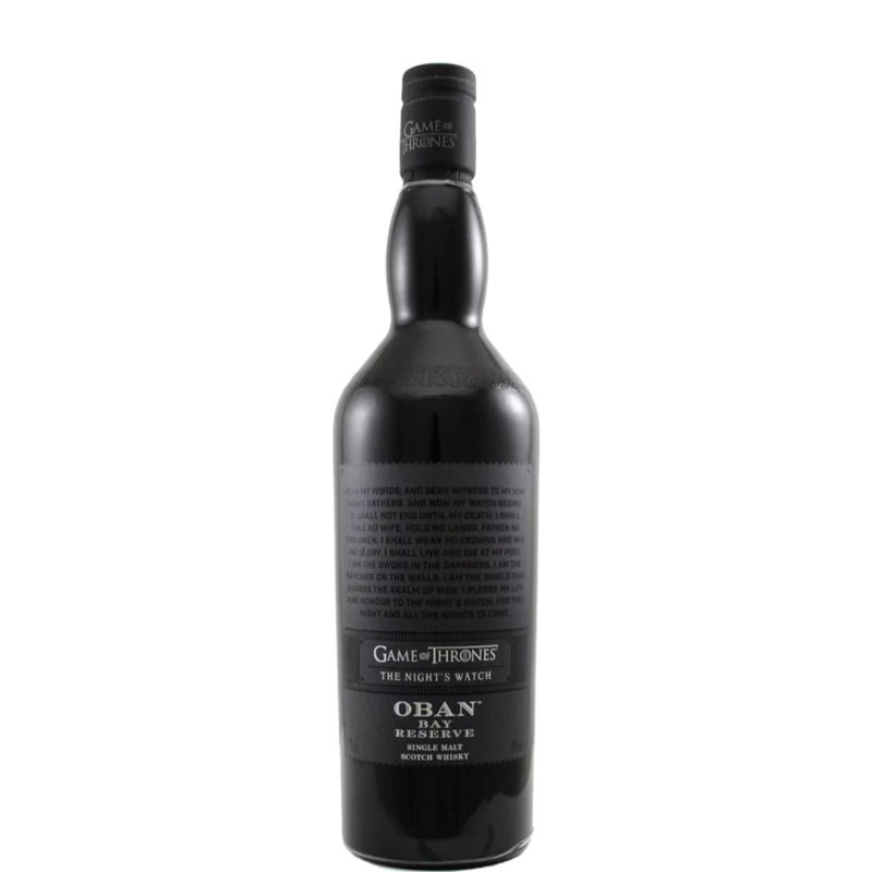 Oban Bay Game Of Thrones The Night’S Watch Scotch Whiskey 750ml