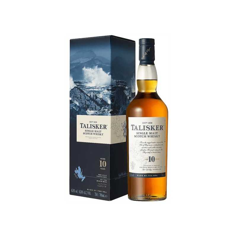 Talisker 10 Year Old Single Malt Scotch Whisky 91.6 Proof 750ml