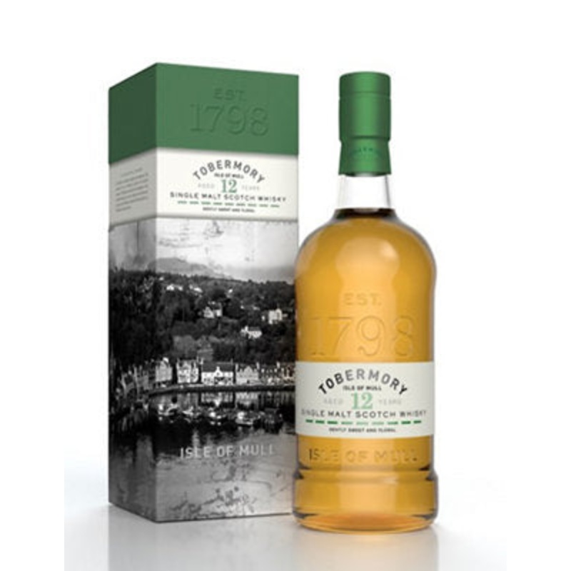 Tobermory 12 Year Old Single Malt Scotch Whisky 750ml 92.6 Proof