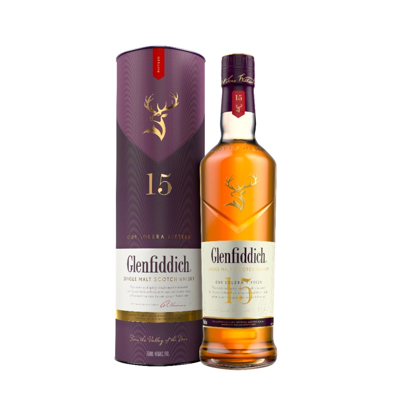 Glenfiddich 15 Year Old Single Malt Scotch Whisky 750ml