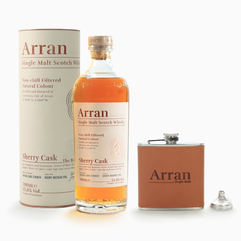 Arran – The Bodega (Sherry Cask) + Hipflask