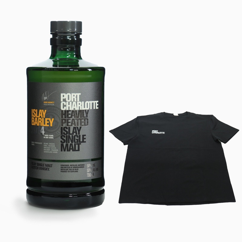 Port Charlotte – 7 Year Old (2014) Islay Barley + T-Shirt