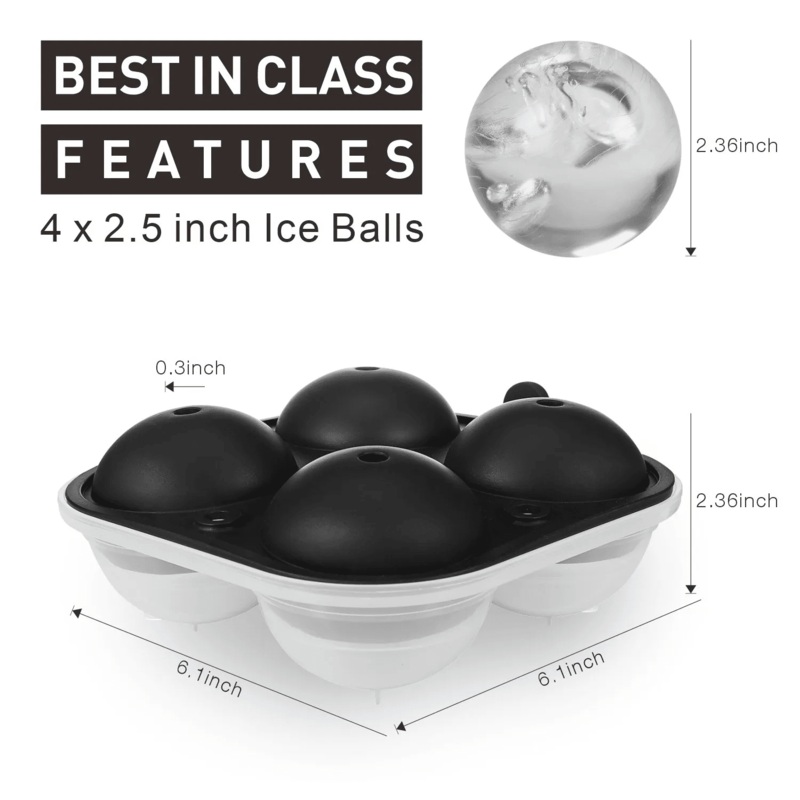 Whiskey Ice Ball Maker 2.5″
