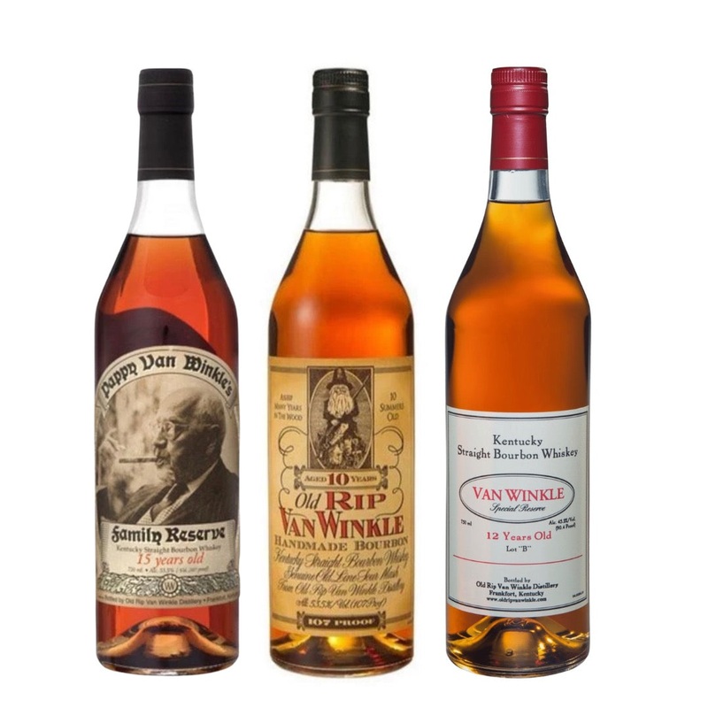 Pappy Van Winkle’s 15 Year, 10 Year & 12 Year Bourbon Bundle