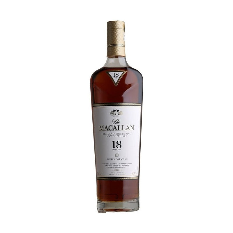 The Macallan 18 Year Old Sherry Oak Cask Highland Single Malt Scotch Whisky 2023 Edition