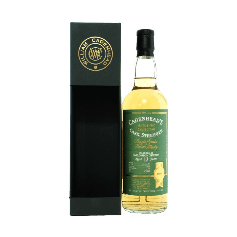 Cadenhead’s Invergordon 12 Year Old Cask Strength Single Grain Scotch Whisky