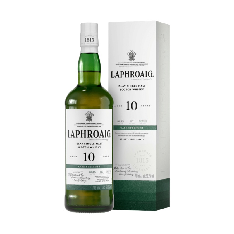 Laphroaig 10 Year Old Cask Strength Batch #017 Islay Single Malt Scotch Whisky