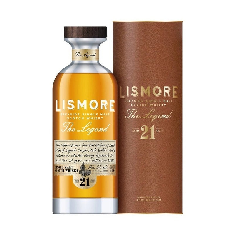 Lismore “The Legend” 21 Year Old Speyside Single Malt Scotch Whisky