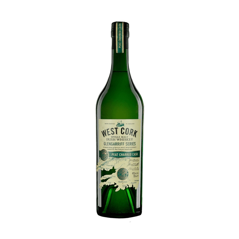 West Cork Glengarriff Series Peat Charred Cask Single Malt Irish Whiskey