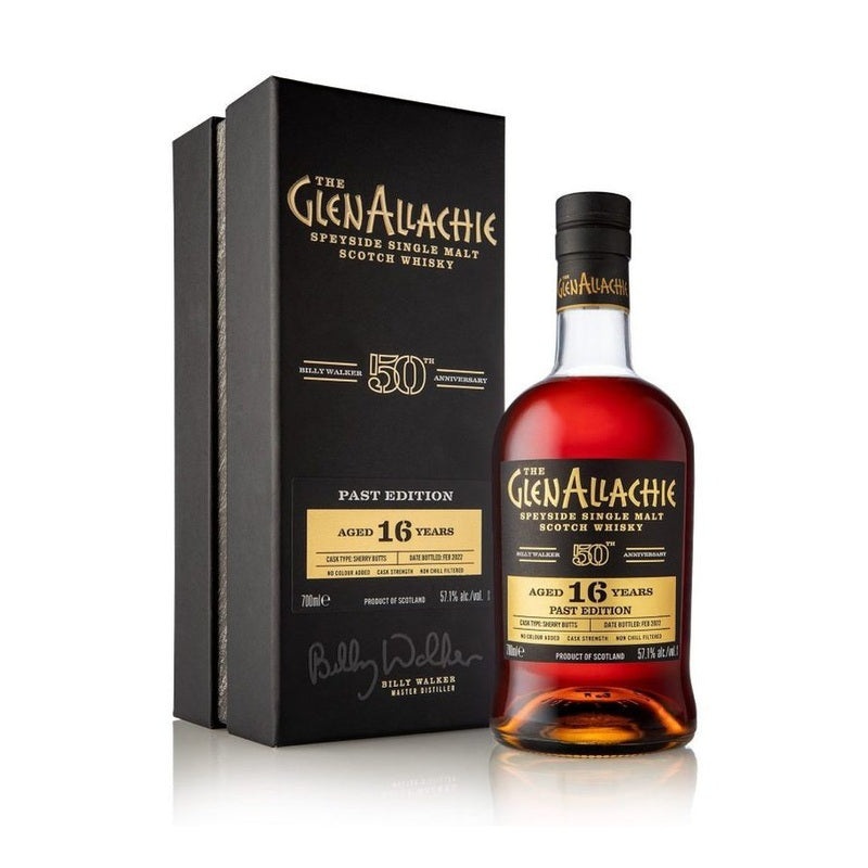 The GlenAllachie Billy Walker 50th Anniversary ‘Past Edition’ 16 Year Old Sherry Cask Speyside Single Malt Scotch Whisky