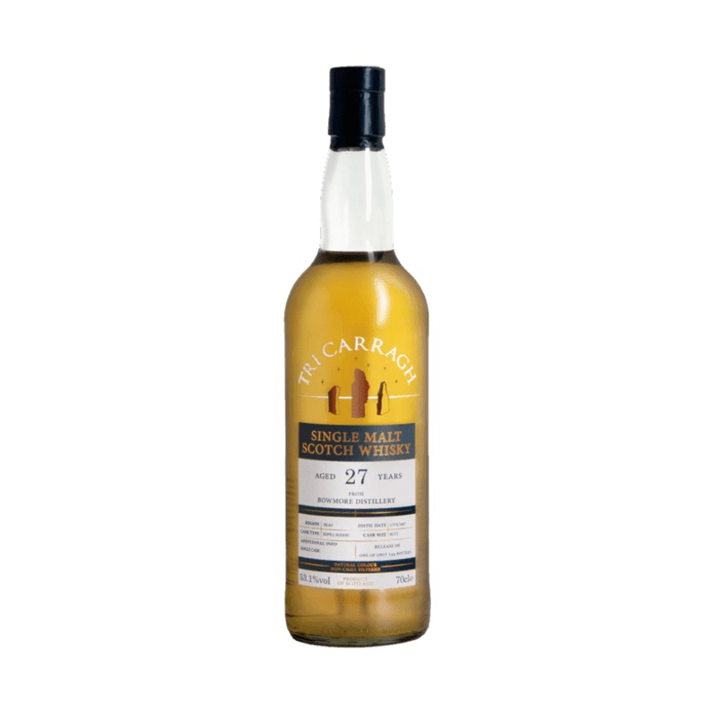 Tri Carragh Bowmore 27 Year Old Single Malt Scotch