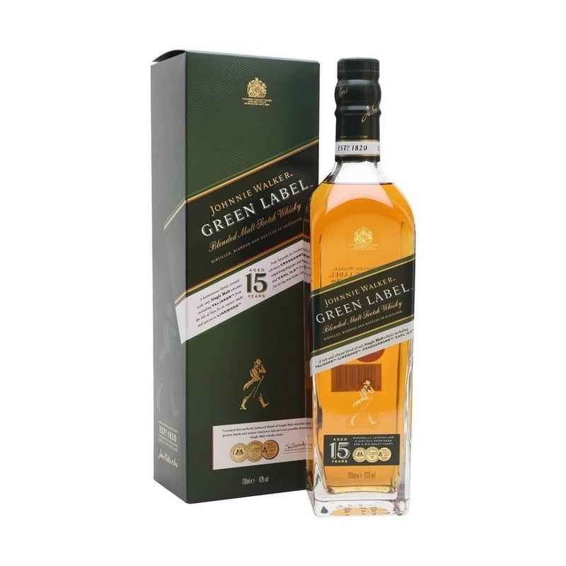 Johnnie Walker Green Label 15 Year Old Blended Malt Scotch Whisky