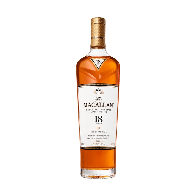 The Macallan 18 Year Old Sherry Oak Cask Highland Single Malt Scotch Whisky