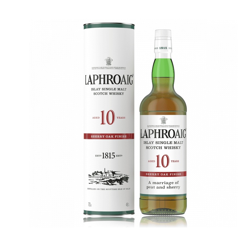 Laphroaig 10 Year Old Sherry Oak Finish Islay Single Malt Scotch Whisky