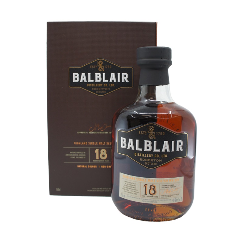 Balblair 18 Year Old Highland Single Malt Scotch Whisky