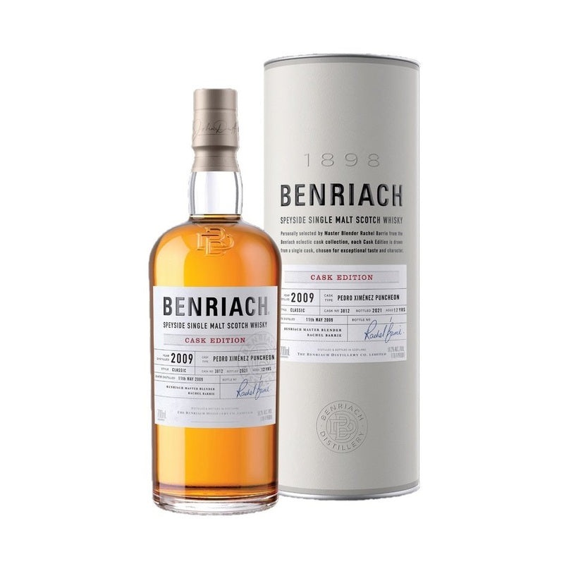 Benriach 2009 Cask #3812 Pedro Ximnez Puncheon 12 Year Old Speyside Single Malt Scotch Whisky