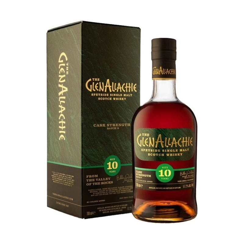 The GlenAllachie 10 Year Old Batch 8 Cask Strength Speyside Single Malt Scotch Whisky