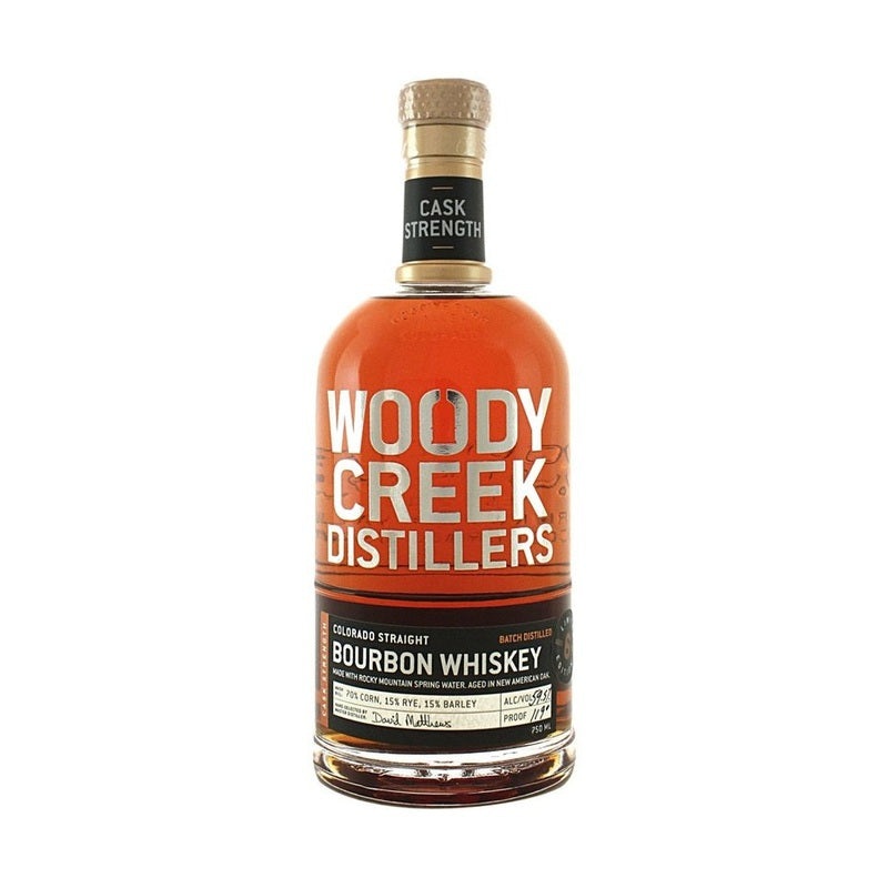 Woody Creek Distillers Cask Strength Colorado Straight Bourbon Whiskey