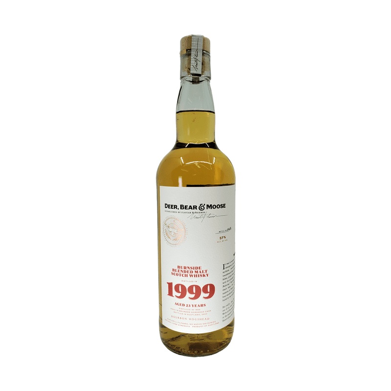 Deer, Bear & Moose 23 Year Old Burnside 1999 Blended Malt Scotch Whisky