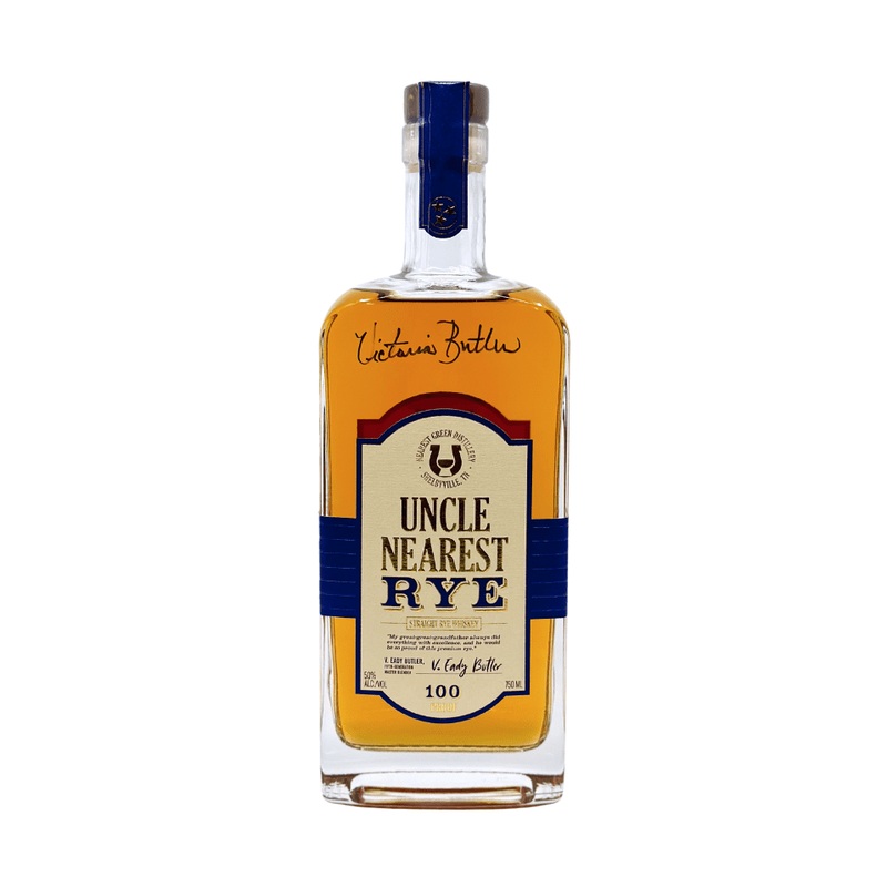 Uncle Nearest Straight Rye Whiskey Signed by Victoria Eady Butler