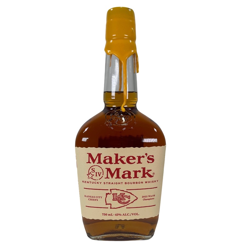 2022 Maker’s Mark Kansas City Chiefs World Champions Kentucky Straight Bourbon Whisky 750ml