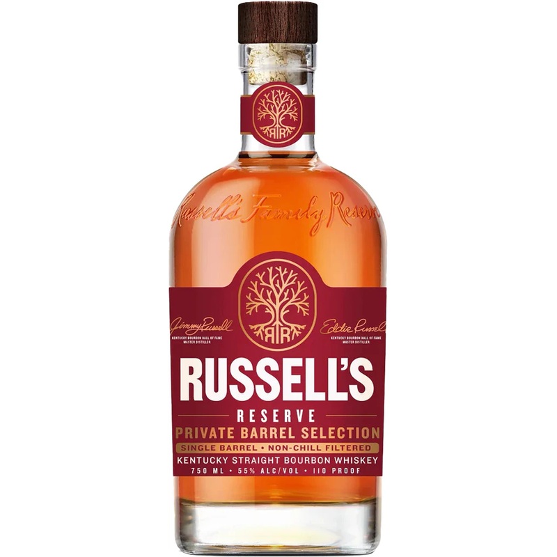 Russell’s Reserve Private Barrel Selection Single Barrel Kentucky Straight Bourbon Whiskey 750ml
