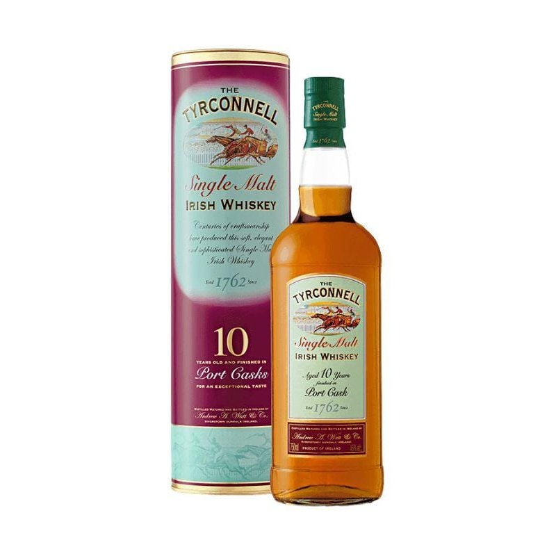 Tyrconnell 10 Year Old Port Cask Single Malt Irish Whiskey 750ml