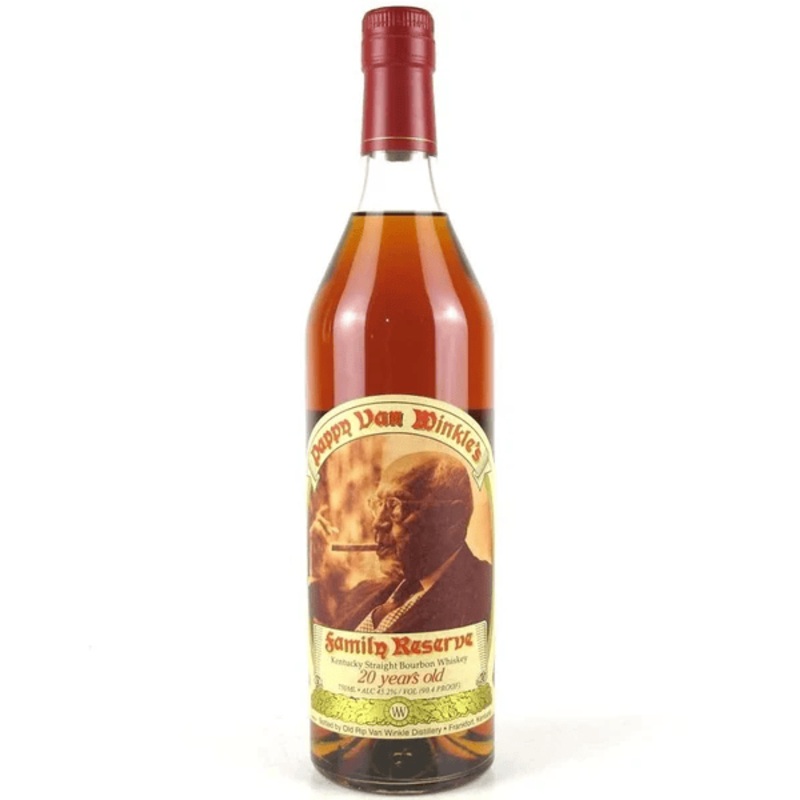 Old Rip Van Winkle Pappy Van Winkle’s Family Reserve 20 Year Old Kentucky Straight Bourbon Whiskey