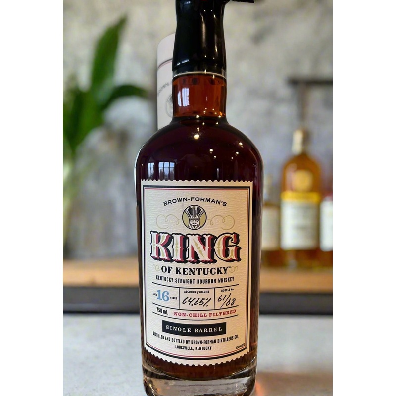 2024 Brown Formans King of Kentucky Single Barrel 16 Year Old Bottle #61 Kentucky Straight Bourbon Whiskey 750ml