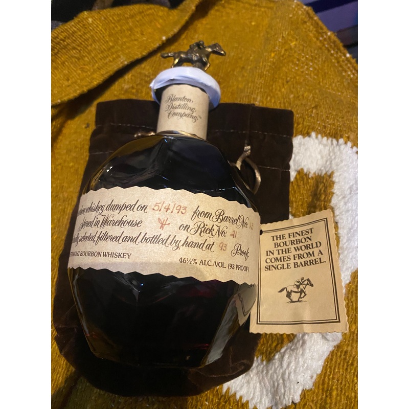 1993 Blanton’s Vintage Original Single Barrel Bourbon Whiskey
