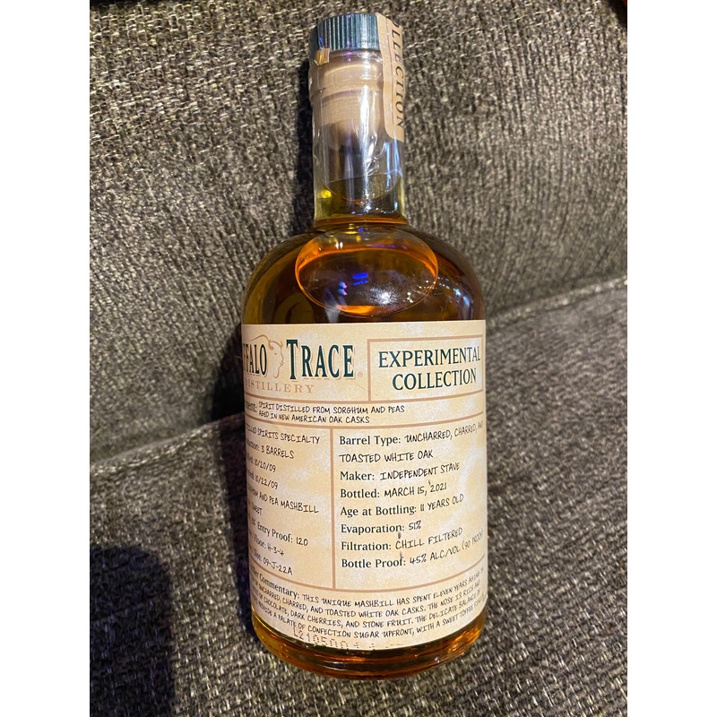 2021 Buffalo Trace Distillery Experimental Collection Sorghum & Peas Bourbon Whiskey