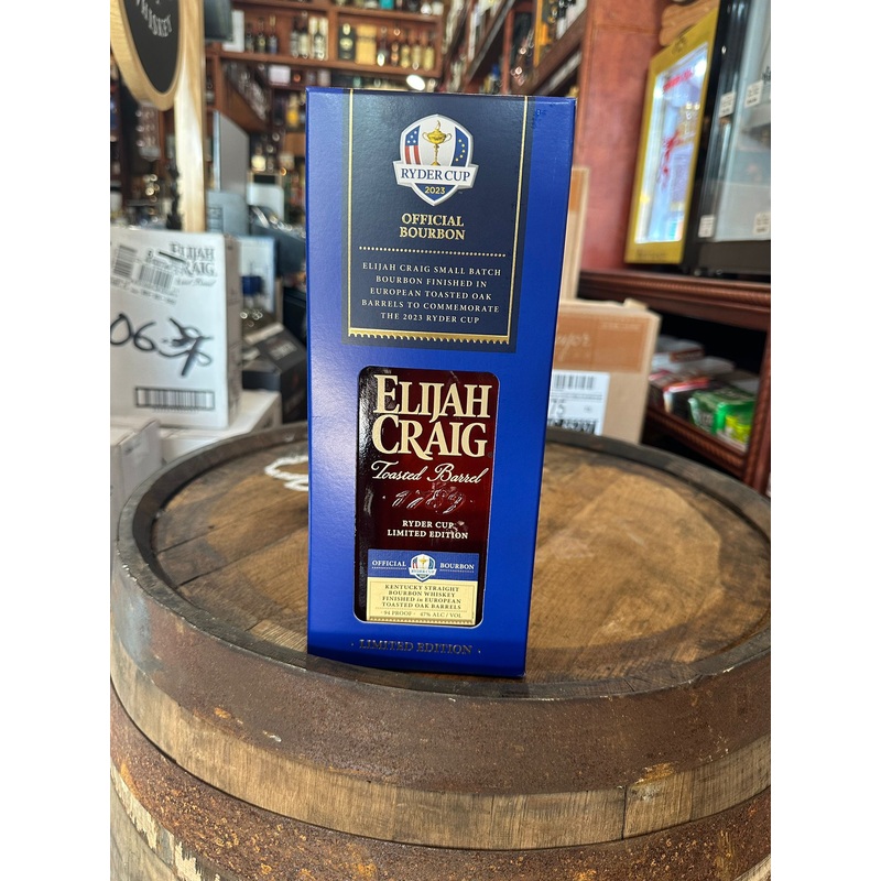 2023 Elijah Craig Ryder Cup Toasted Barrel Straight Bourbon Whiskey