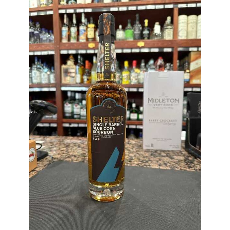 Shelter Single Barrel Blue Corn Bourbon Whiskey