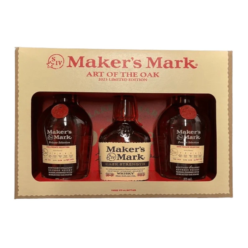 2023 Maker’s Mark Art of the Oak Limited Edition Bourbon Whisky Gift Pack 375ml