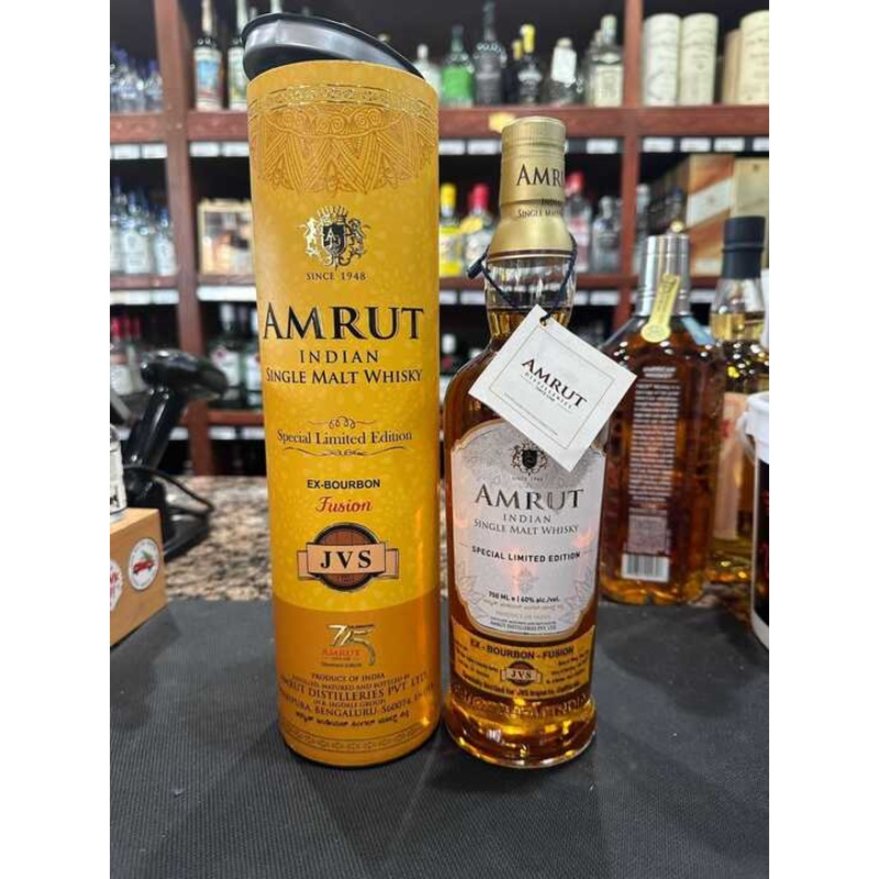 Amrut Fusion Ex-Bourbon Limited Edition Indian Single Malt Whisky 750ml