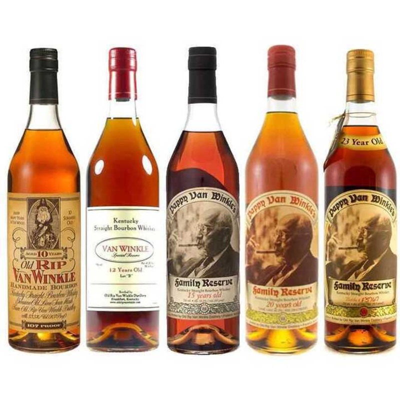 Pappy Van Winkle Bourbon Collector’s Set of 5