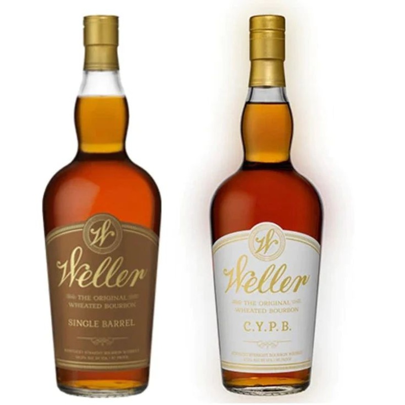 W. L. Weller Single Barrel Straight Wheated Bourbon Whiskey & W. L. Weller C.Y.P.B. – Craft Your Perfect Bourbon The Original Wheated Kentucky Straight Bourbon Whiskey
