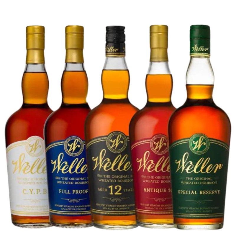 W. L. Weller Collector’s Pick Bourbon Whiskey Bundle 5-Pack