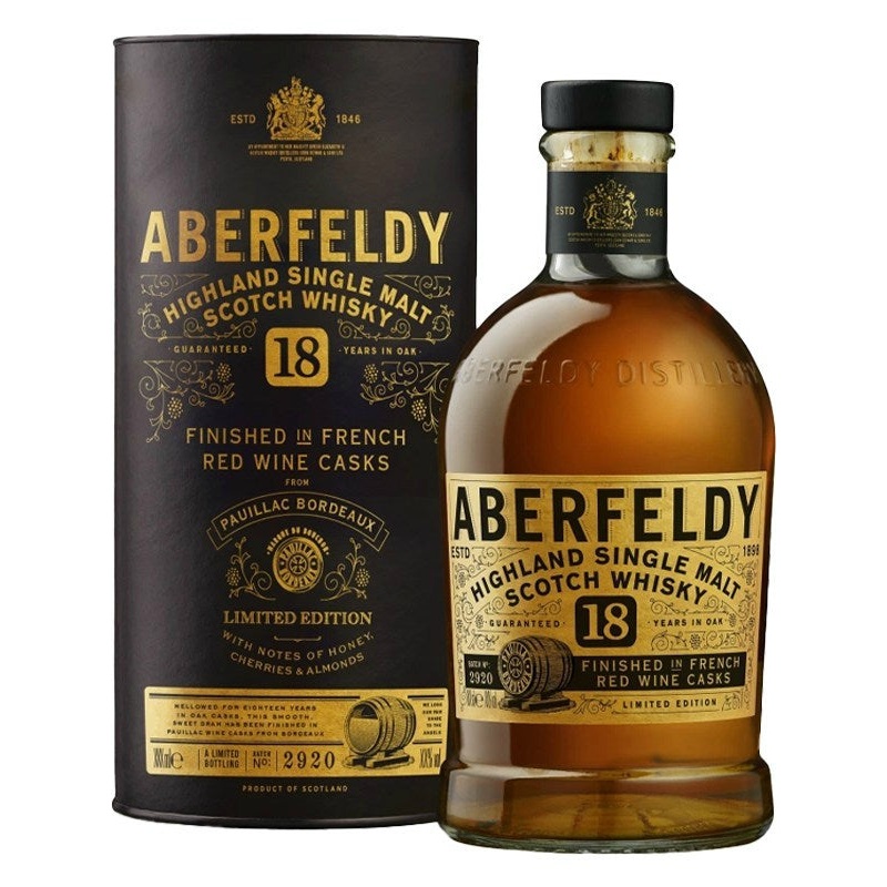 Aberfeldy 18 Year Old Finished in Tuscan Red Wine Casks 750ml