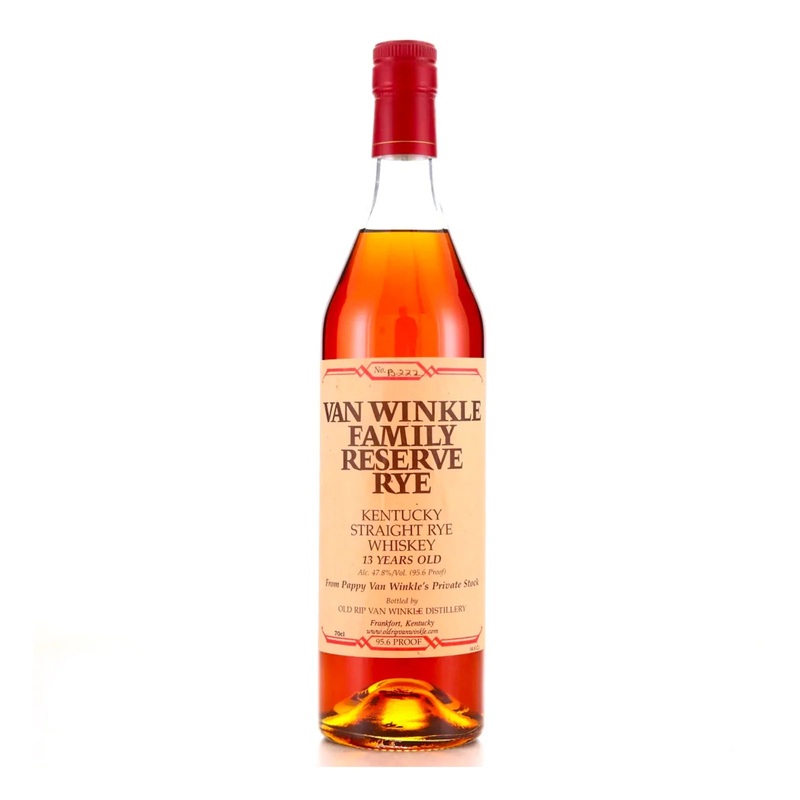 Pappy Old Rip Van Winkle Family Reserve Rye 13 Yr Kentucky Straight Bourbon 750ml