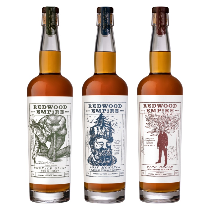 Redwood Empire Bourbon Whiskey 3 Bottle Combo 750ml