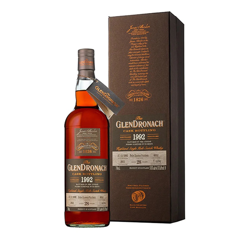 The GlenDronach 1992 Cask #6052 28 Year Old Pedro Ximenez Puncheon Matured 750ml