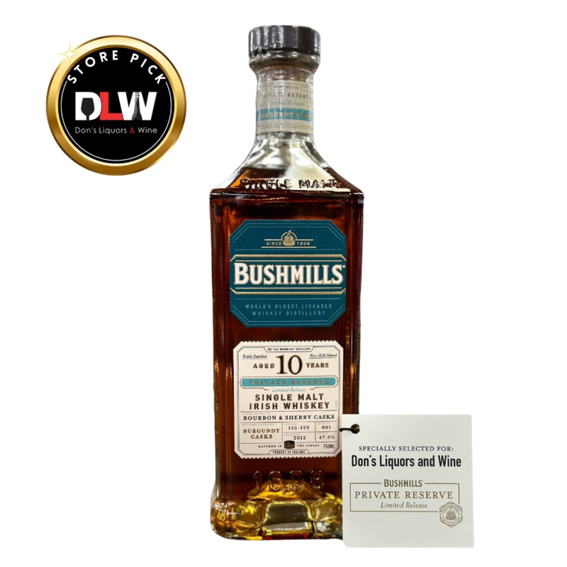 Bushmills 10 Year DLW Private Reserve Irish Whiskey 750ml 750ml