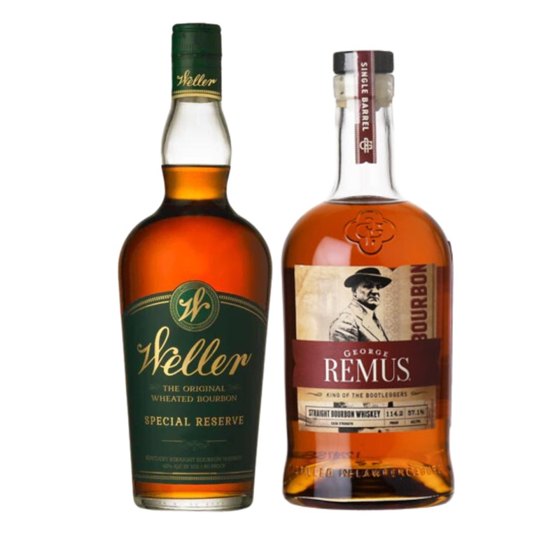 Weller Special Reserve Bourbon & George Remus DLW Private Label 2 Bottle Combo