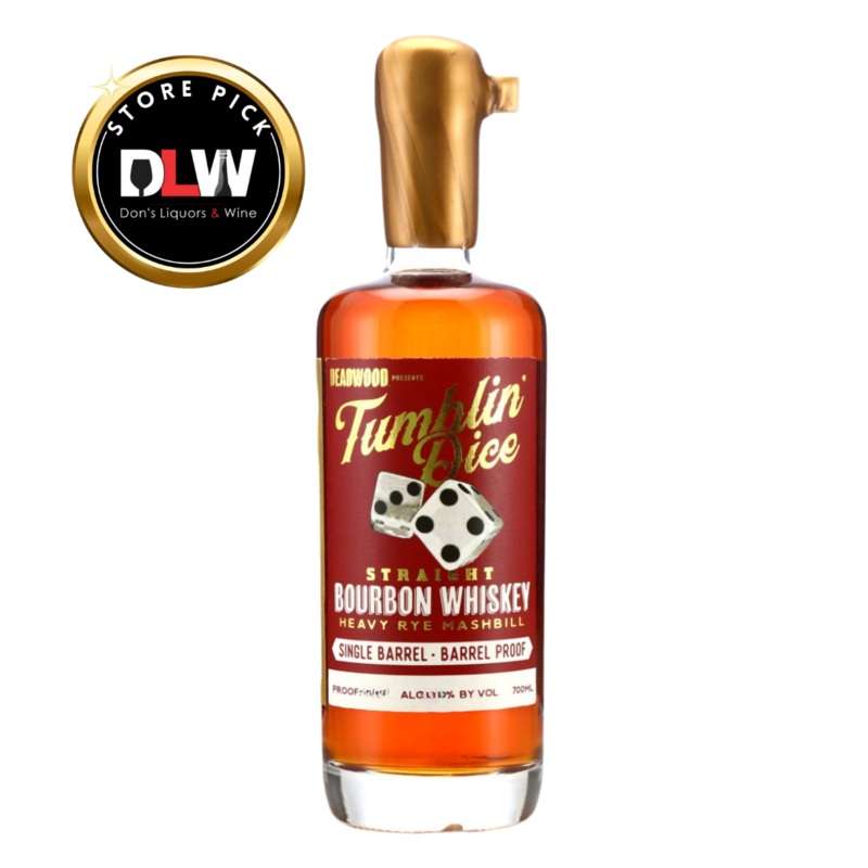 Tumblin Dice Straight DLW Single Barrel Bourbon Whiskey 113.2 Proof 700ml 700ml